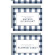 Load image into Gallery viewer, Navy Gingham Will You Be My Bridesmaid? Card | Coll. 3
