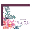 Load image into Gallery viewer, Purple Watercolor Florals Will You Be My Bridesmaid? Card | Coll. 4