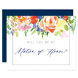 Load image into Gallery viewer, Bright Watercolor Floral Will You Be My Bridesmaid? Card | Coll. 9