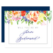 Load image into Gallery viewer, Bright Watercolor Floral Will You Be My Bridesmaid? Card | Coll. 9