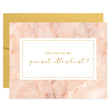 Load image into Gallery viewer, Will You Be My Bridesmaid? Pink + Gold Card | Fiona