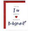Load image into Gallery viewer, Modern Navy Lettering Maid of Honor Proposal Card | Mia