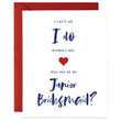 Load image into Gallery viewer, Modern Navy Lettering Maid of Honor Proposal Card | Mia