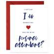 Load image into Gallery viewer, Modern Navy Lettering Maid of Honor Proposal Card | Mia