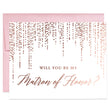 Load image into Gallery viewer, Will You Be My Bridesmaid? Rose Gold Foil Proposal Card