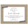 Load image into Gallery viewer, “Carla” Navy Stripe Washi Tape + Kraft Paper Baby Shower Invitation