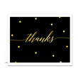Load image into Gallery viewer, "Casy" Black + Gold Foil Dots Thank You Card