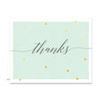 Load image into Gallery viewer, "Casy" Mint + Gold Foil Dots Thank You Card