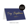 Load image into Gallery viewer, Navy + Gold Place Cards | Casy