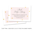 Load image into Gallery viewer, "Casy" Pink + Gold Foil Dots Baby Shower Invitation