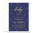 Load image into Gallery viewer, "Casy" Navy + Gold Foil Dots Baby Shower Invitation