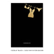 Load image into Gallery viewer, Black and Gold Lingerie Shower Invitation