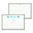Load image into Gallery viewer, Lace Recipe Cards | Chloe Teal