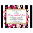 Load image into Gallery viewer, "Christy" Black Stripe + Pink Roses Baptism Invitation