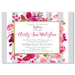 Load image into Gallery viewer, "Christy" Gray Stripe + Pink Roses Baptism Invitation