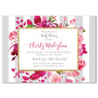 Load image into Gallery viewer, "Christy" Gray Stripe + Pink Roses Baby Shower Invitation