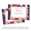 Load image into Gallery viewer, "Christy" Navy Stripe + Pink Roses Baby Shower Invitation