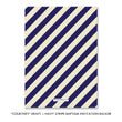 Load image into Gallery viewer, "Courtney" Kraft + Navy Stripe Baptism Invitation