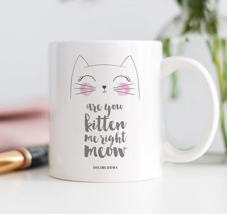 Are You Kitten Me Right Meow Mug