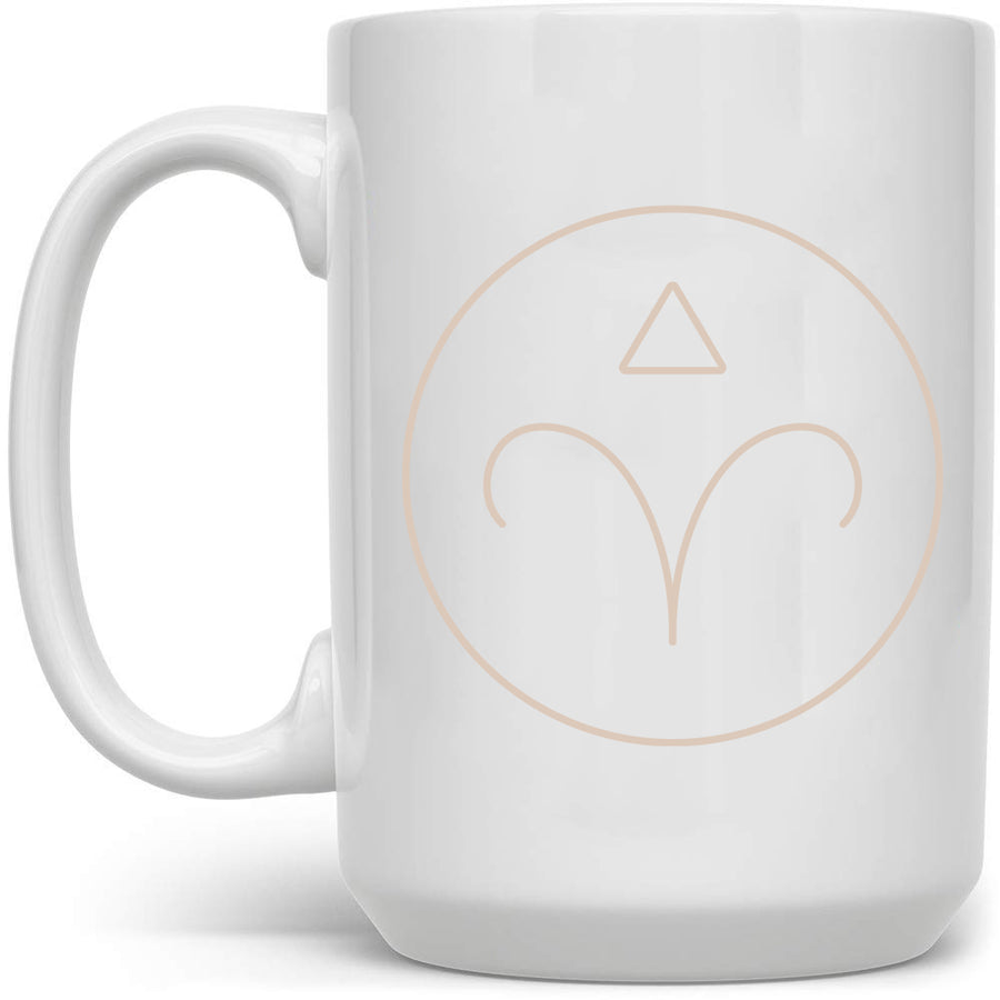 Aries Zodiac Symbol Mug