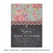 Load image into Gallery viewer, "Dana" Vintage Rose + Chalkboard Baptism Invitation