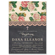 Load image into Gallery viewer, "Dana" Pink Rose + Chalkboard Baptism Invitation