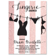 Load image into Gallery viewer, Pink Glitter Stripes Lingerie Shower Invitation