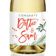 Load image into Gallery viewer, "Dorothy" White Holiday Engagement Champagne Labels