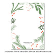 Load image into Gallery viewer, "Dorothy" White Christmas Baptism Invitation