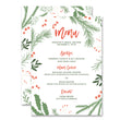 Load image into Gallery viewer, "Dorothy" White Holiday Bridal Shower Menu