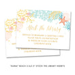 Load image into Gallery viewer, "Elena" Beach Baby Shower Invitation
