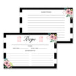Load image into Gallery viewer, Elegant garden bridal shower invitation featuring a floral theme with modern black and white stripes and colorful flowers.