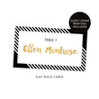 Load image into Gallery viewer, Black + White Striped Place Cards | Ellen
