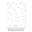 Load image into Gallery viewer, "Emery" Blue + Silver Glitter Dots Baby Sprinkle Invitation