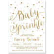 Load image into Gallery viewer, "Emery" Pink + Gold Glitter Dots Baby Sprinkle Invitation