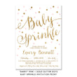 Load image into Gallery viewer, "Emery" Pink + Gold Glitter Dots Baby Sprinkle Invitation