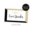 Load image into Gallery viewer, Black + Gold Glitter Place Cards Evie