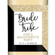 Load image into Gallery viewer, "Evie" Gold Glitter + Black Bachelorette Party Wine Labels