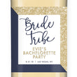 Load image into Gallery viewer, "Evie" Gold Glitter + Navy Bride Tribe Bachelorette Party Wine Labels