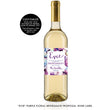 Load image into Gallery viewer, "Evie" Purple Floral Bridesmaid Proposal Wine Labels