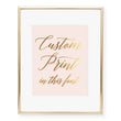 Load image into Gallery viewer, Custom Foil Art Print, font 4