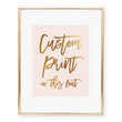 Load image into Gallery viewer, Custom Foil Art Print, font 5
