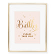 Load image into Gallery viewer, Bubbles Please Take One Foil Sign
