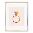 Load image into Gallery viewer, Diamond Ring Foil Art Print