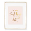 Load image into Gallery viewer, Find Your Seat Foil Art Print