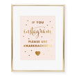 Load image into Gallery viewer, Instagram Hashtag Custom Foil Art Print, style 2