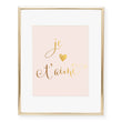 Load image into Gallery viewer, Je t'aime Foil Art Print