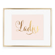 Load image into Gallery viewer, Ladies Restroom Sign Foil Art Print