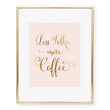 Load image into Gallery viewer, Less Talkie More Coffee Foil Art Print