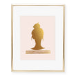 Load image into Gallery viewer, Top Knot Messy Bun Foil Art Print